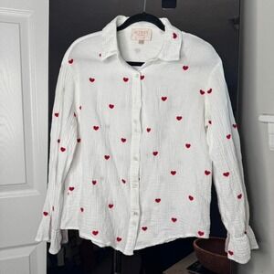 Audrey Parks Heart Button Down